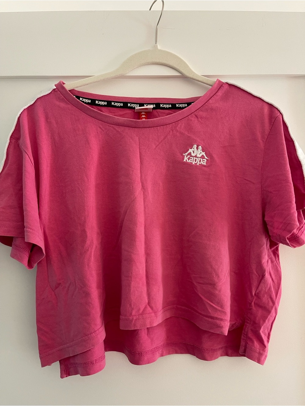 Kappa Pink Logo Cropped Tee